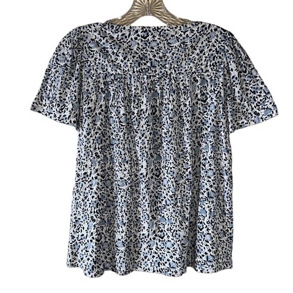 NEW Lucky Brand Blue And White Floral Shirt - Picture 4 of 4